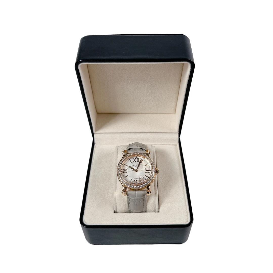 99新 Chopard/萧邦 快乐钻/自动机械/全套/18k玫/原钻/SBK0129198