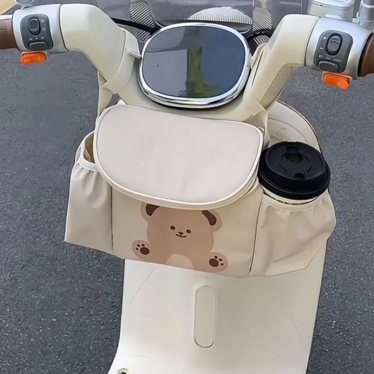 电动车挂物包电动车收纳挂袋大容量分区置物前置多功能收纳包JY