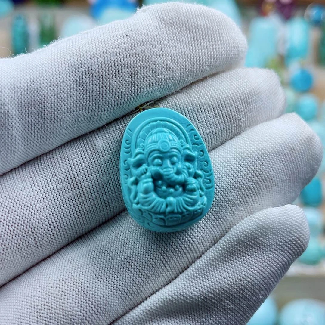 未镶嵌绿松石珠宝奇石