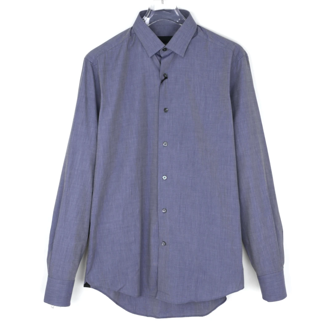 Lanvin男士春秋款纯棉休闲长袖衬衫  M05CL217BB018