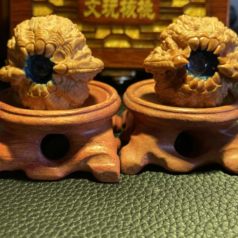 吞噬白狮子雕刻,镶嵌工艺