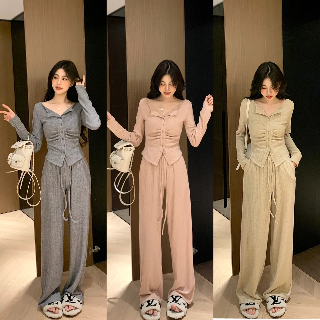 【清仓特惠】【邱肉瑶-现货】「秋月初夜」秋季显瘦气质垂感时尚休闲早