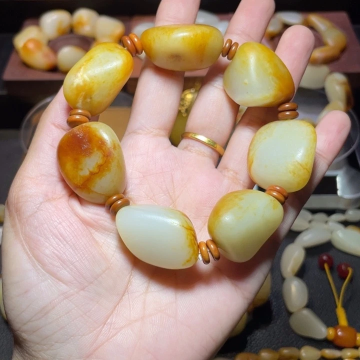 德***众和田玉未镶嵌手链