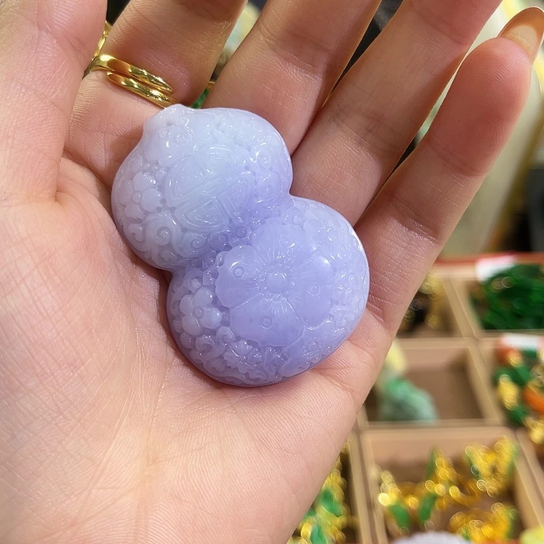 未***雨翡翠未镶嵌吊坠(赠链)福禄