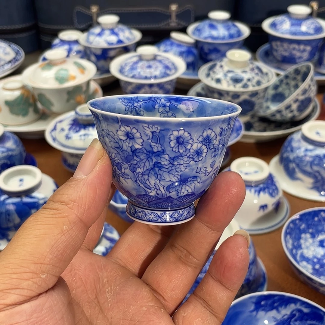 陶月楼 柴窑 四季花卉