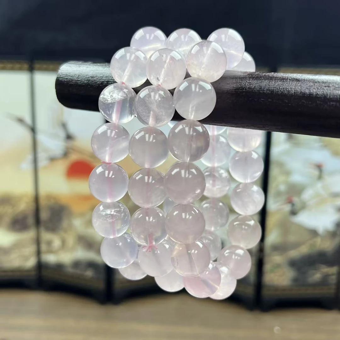 《多莱宝》天然马粉水晶手串，多样性发其一  A31