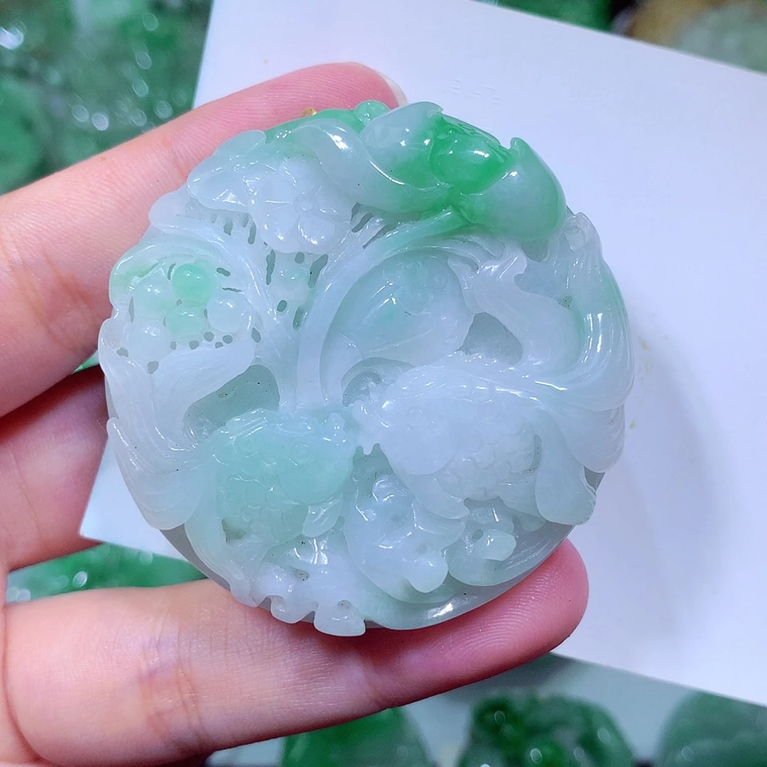 翡翠未镶嵌吊坠(不含链)