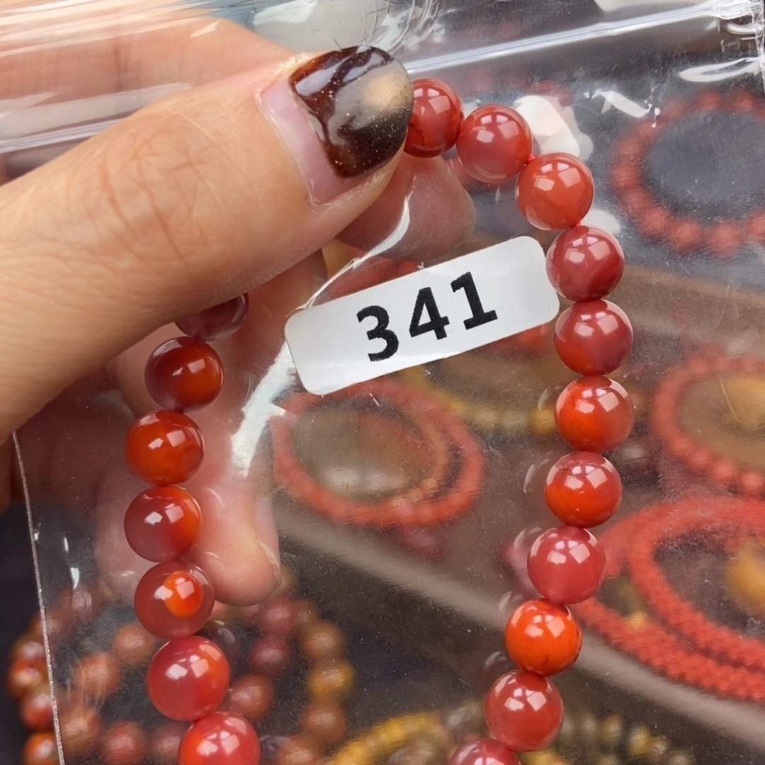 南红玛瑙未镶嵌手链