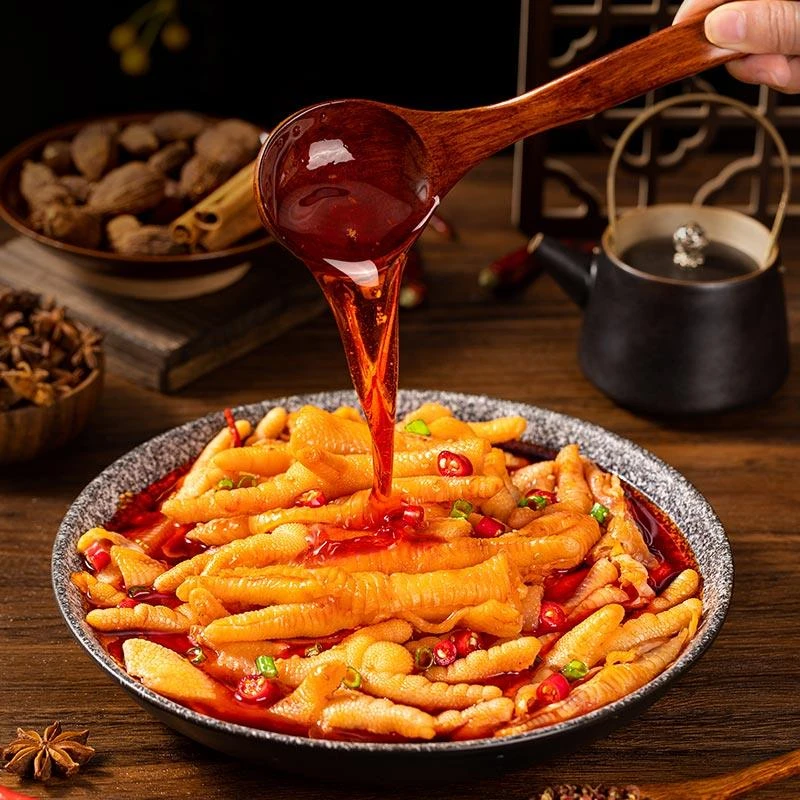 满山馋无骨鸡爪柠檬酸辣去骨凤爪泡椒零食食品