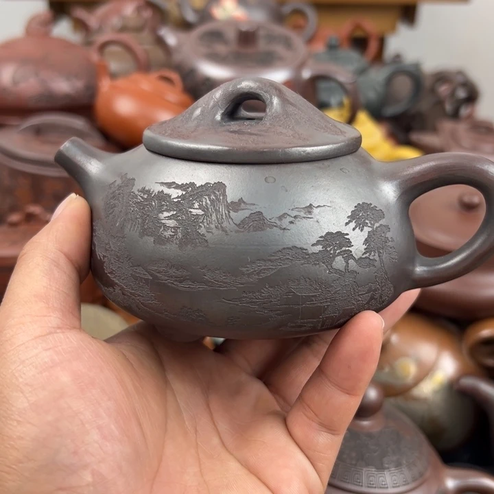 紫砂茶壶紫砂壶内口磕碰