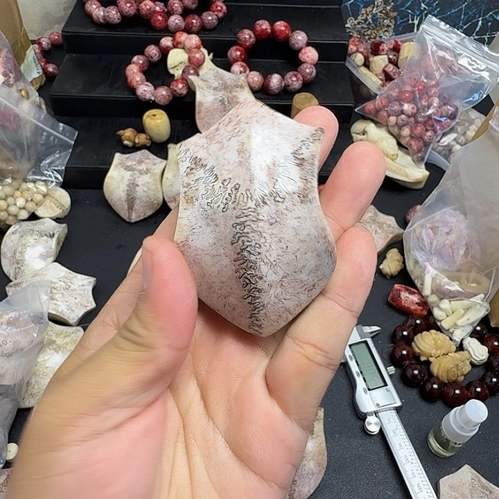 幕***青花岗石铁合金养殖鹿头骨制作三界牌
