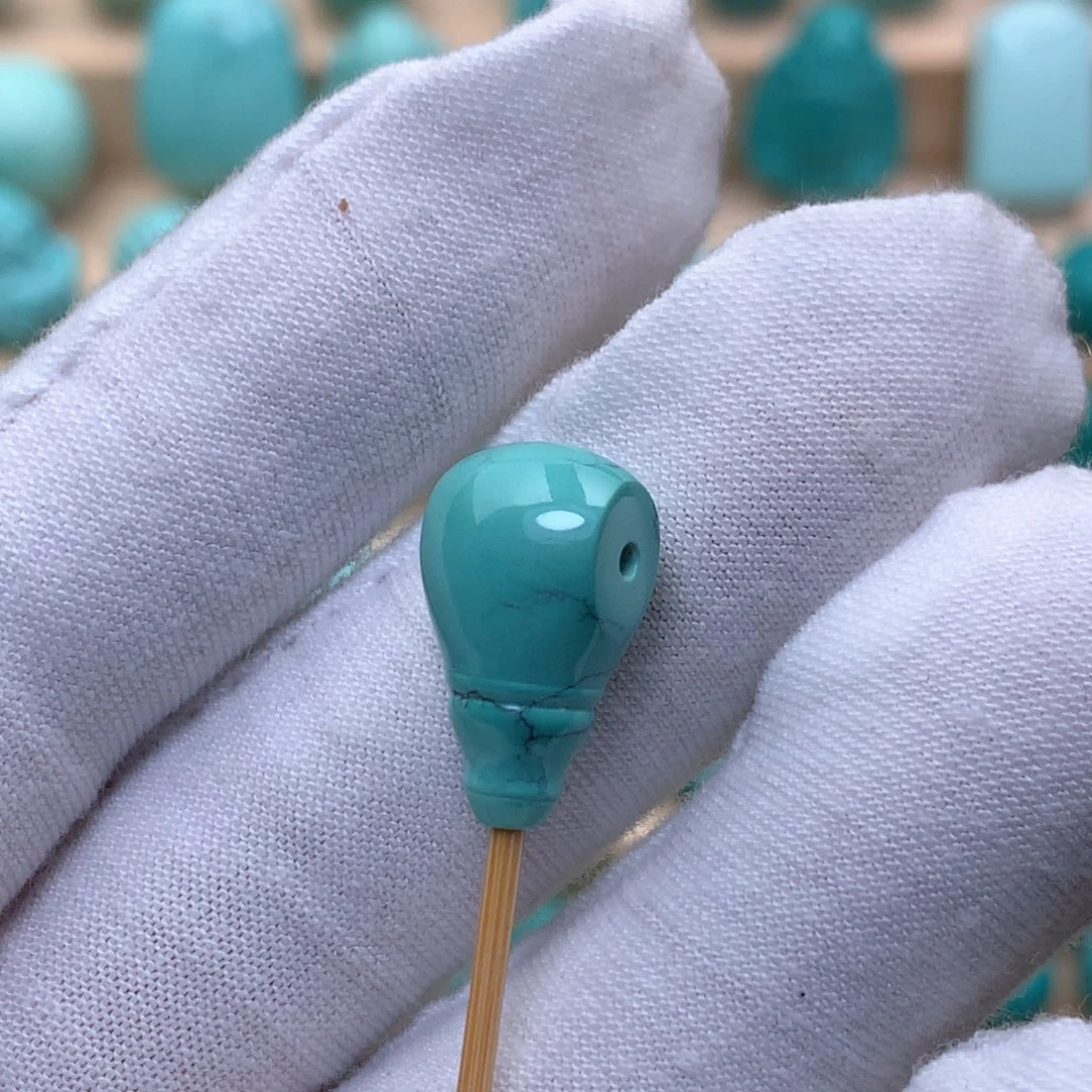 绿松石未镶嵌三通