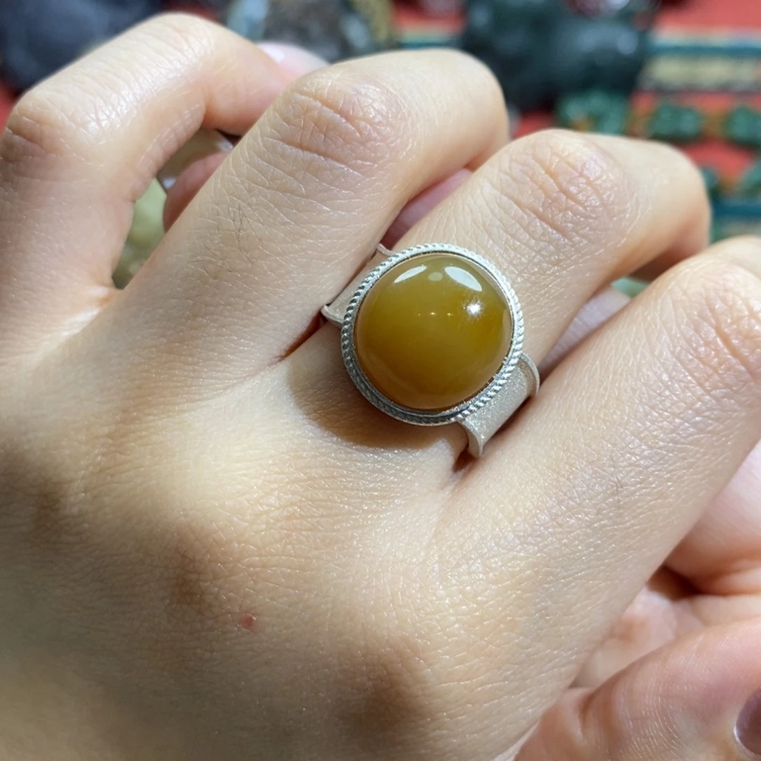 和田玉颈饰银S925镶嵌开***K