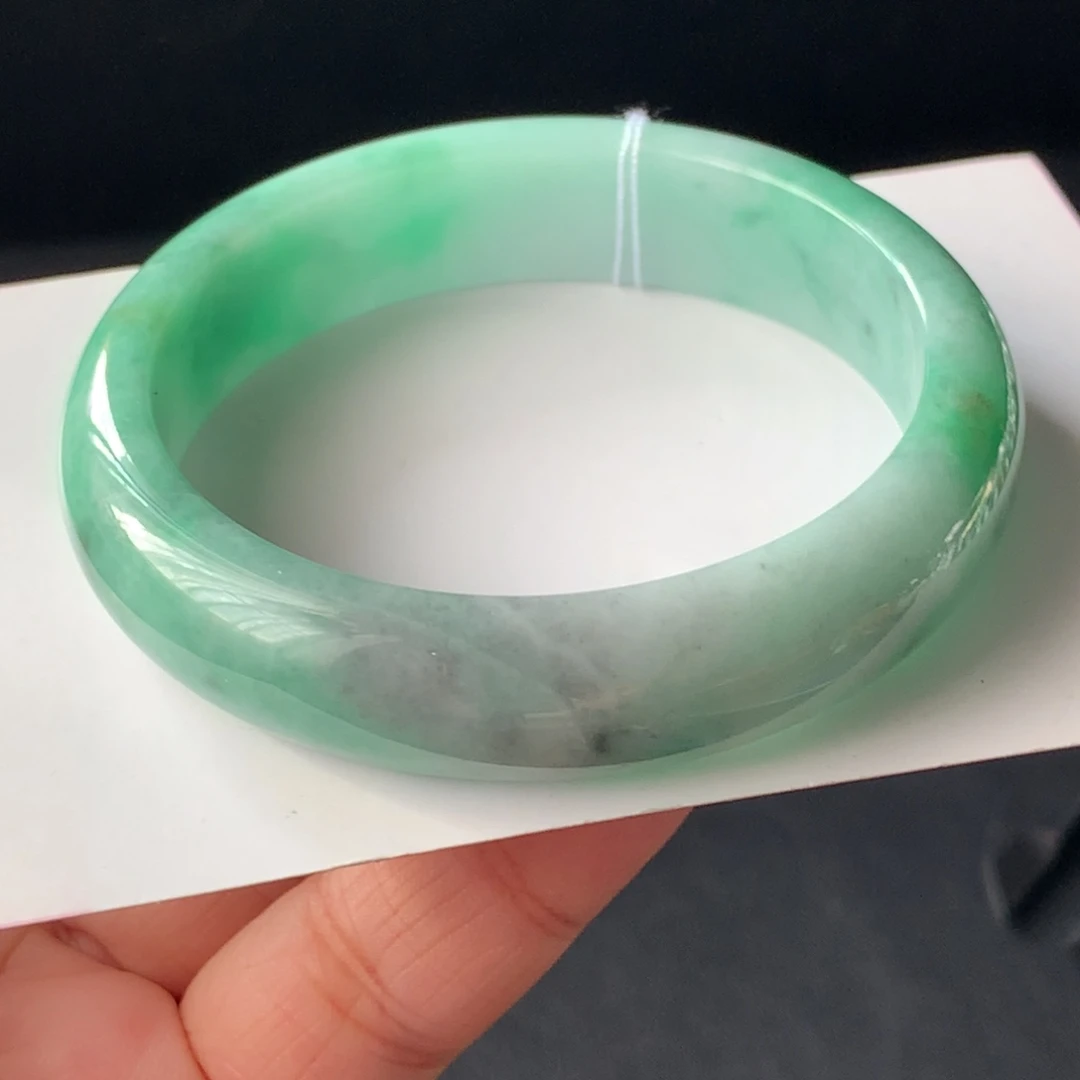 翡翠未镶嵌手镯37号53.8-13.3-7.4