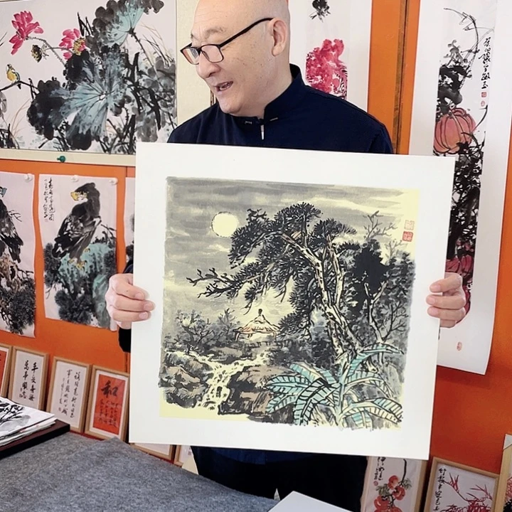 国画张圣敏先生纯手绘作品