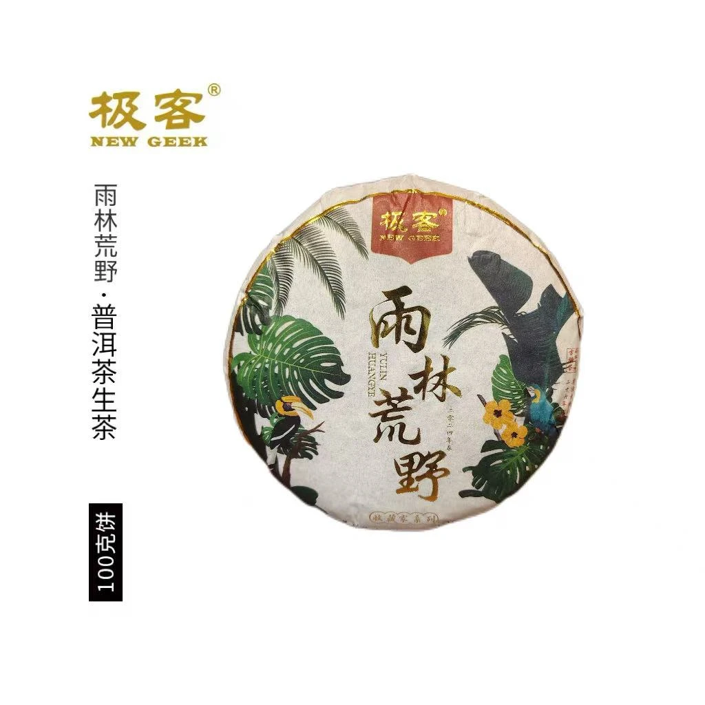 2024年 普洱茶生茶 雨林荒野 100g 0763