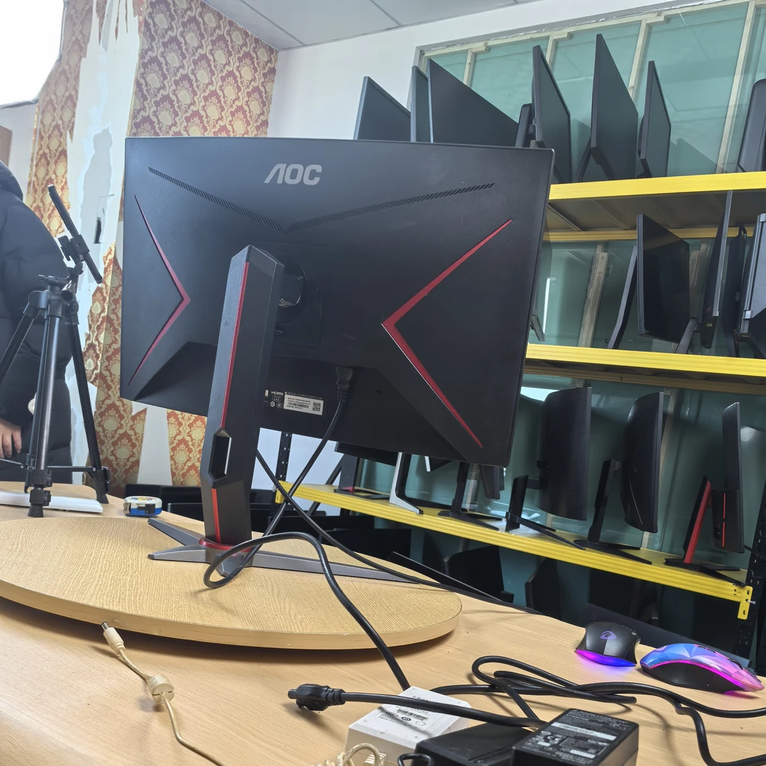 9新 AOC 27寸曲屏1k165hz 无边框二手显示器 送dp线