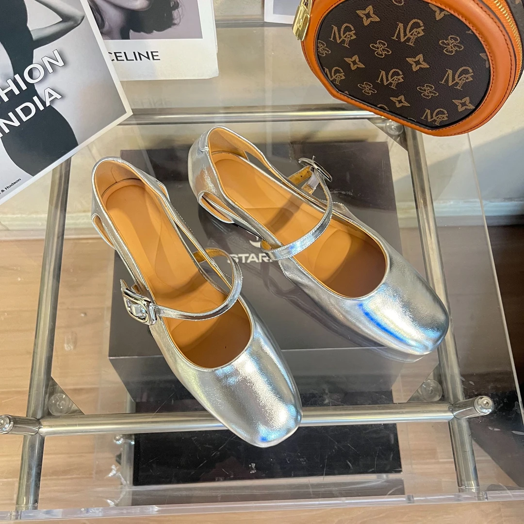 李大龙-牛皮1CM/时尚百搭夏季透单鞋女外穿舒适973