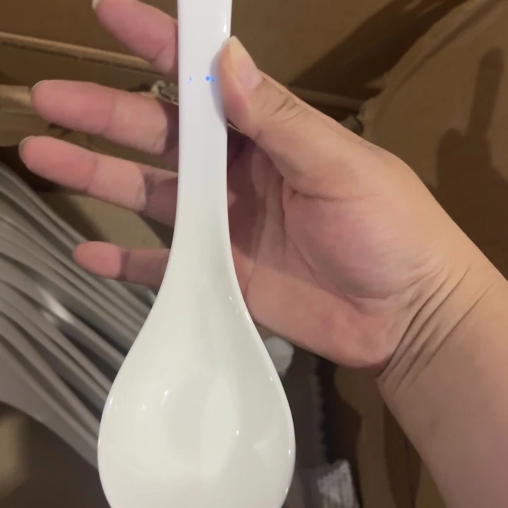 纯白大汤勺2个【微瑕尾货】