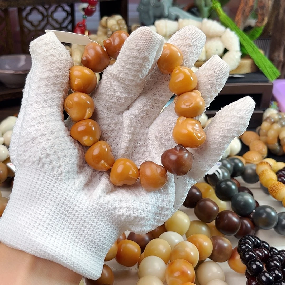 菩提根/象牙果手串小熊微瑕不退换