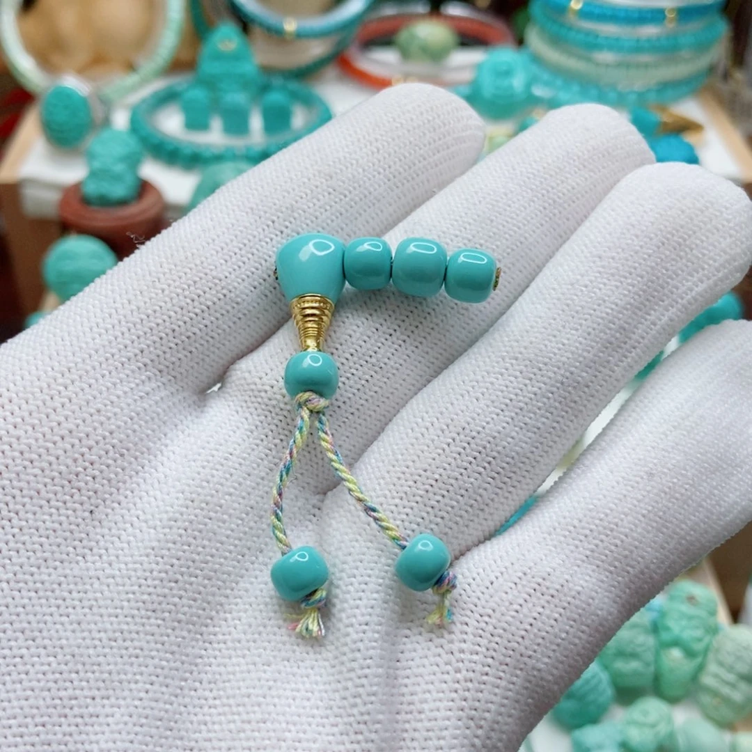 绿松石未镶嵌三通套装