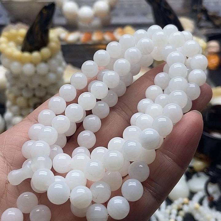 非金属贝壳贝雅轩工艺品玉化亮光0.8多圈