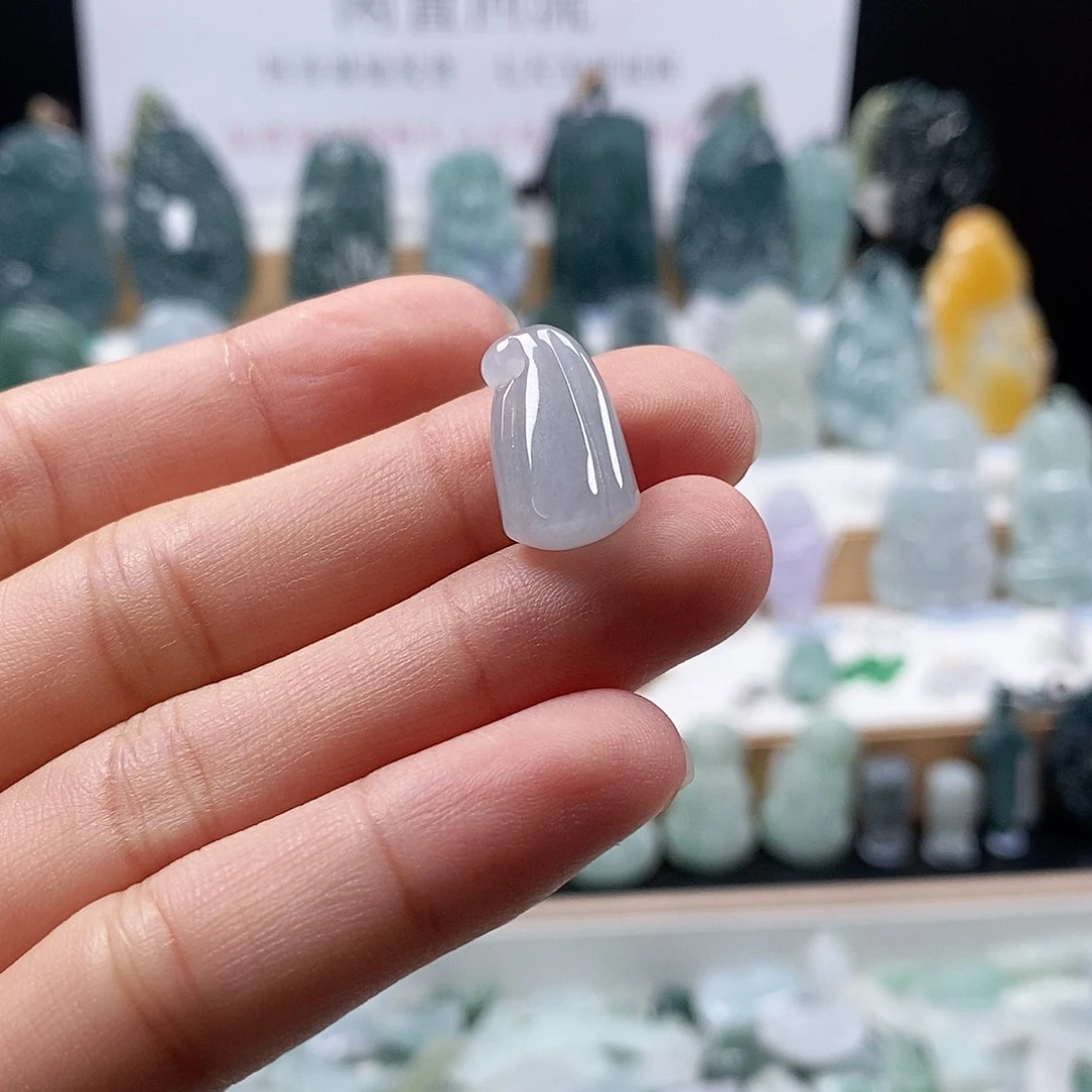 翡翠未镶嵌颈饰87莲蓬吊坠