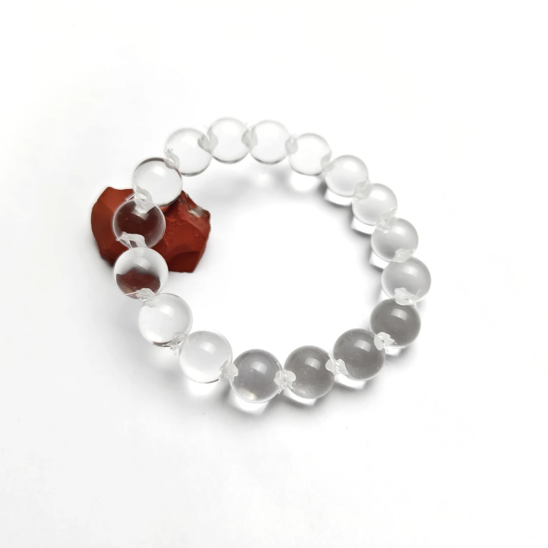 【X专属】印度喜马拉雅牛鼻孔泡泡珠纯净体手链情侣礼物纪念单圈