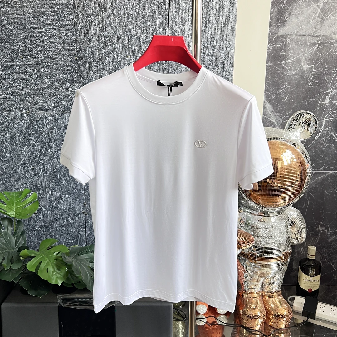 欧品男款夏季新款个性春夏潮流休闲百搭时尚圆领刺绣短袖 1311