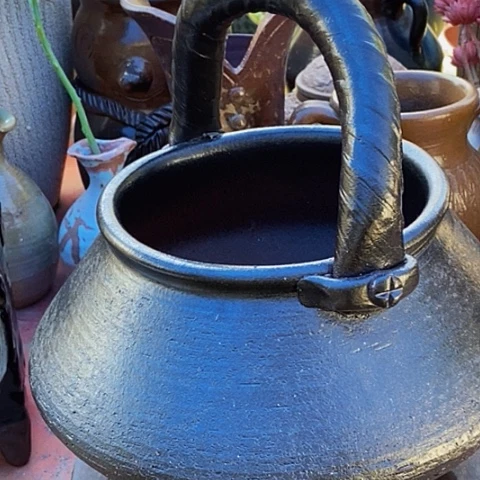 紫砂花盆口19.5深18.5手工