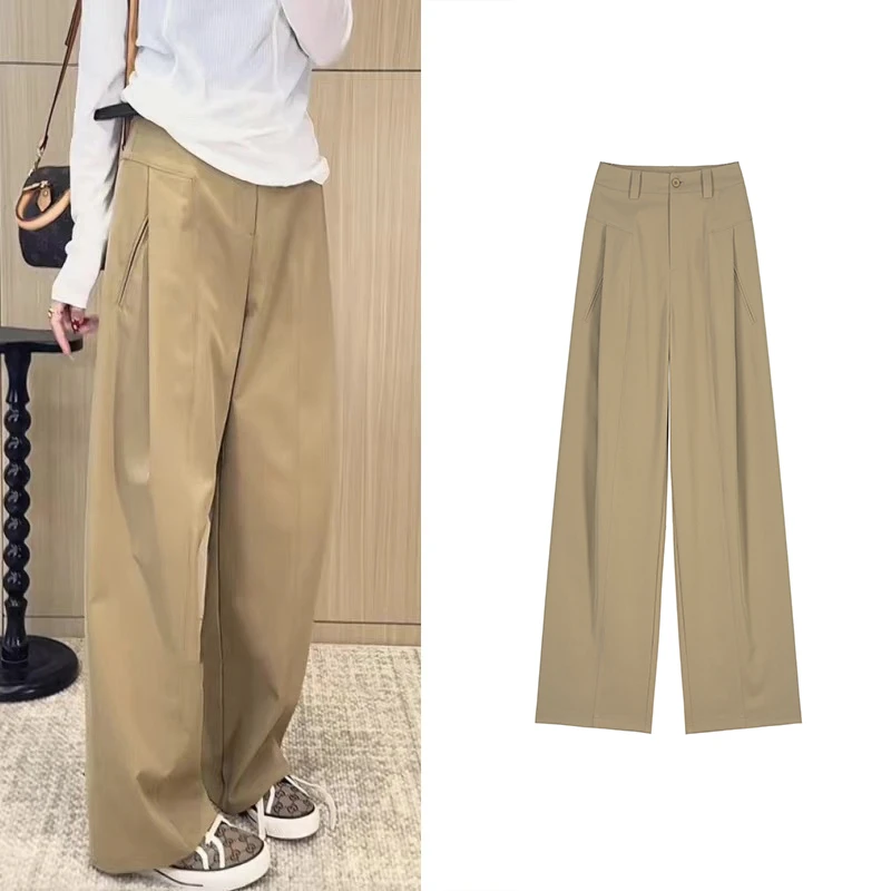 风琴裤~亲肤舒适显瘦休闲裤2025春季新款女裤子1457