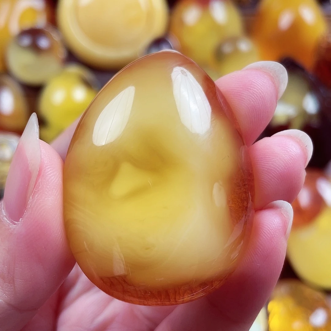 琥珀颈饰未镶嵌吊坠