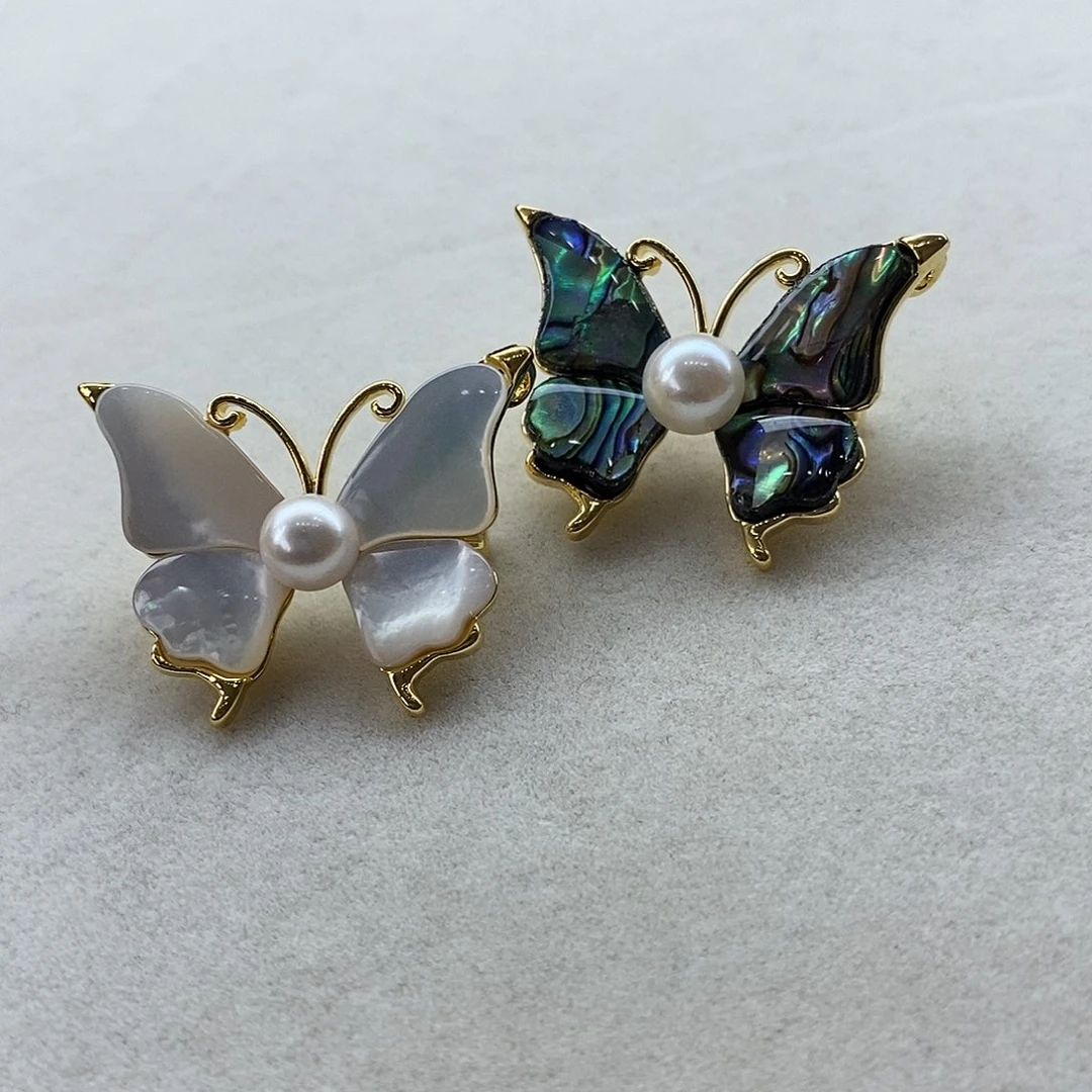 海水珍珠胸饰合金日本Akoya6.5-7mm