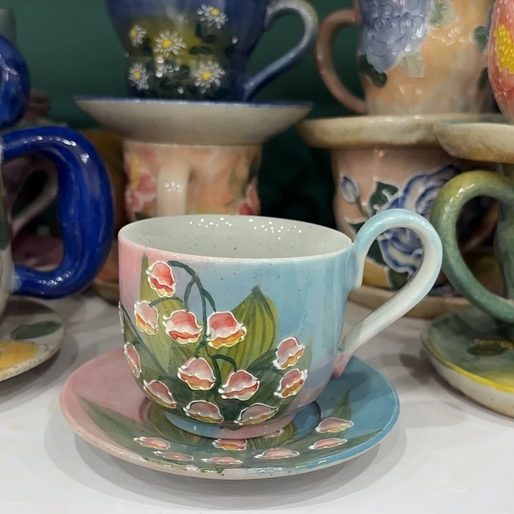 杯景德镇釉下五彩手绘