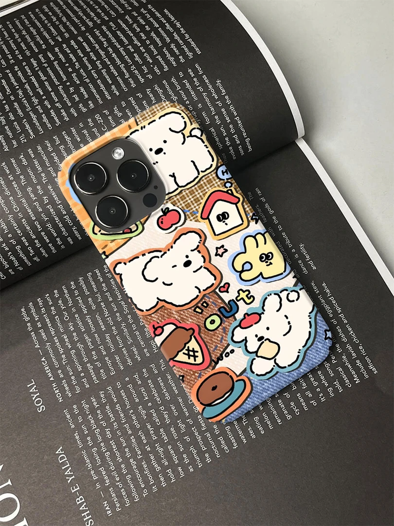 贴纸小狗手机壳适用于苹果16promax17华为荣耀vivo小米等