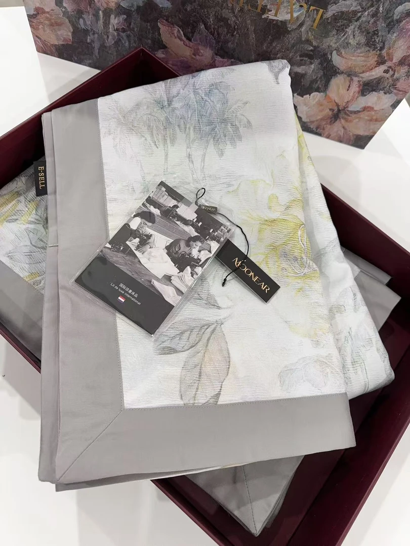 月亮家-鄂尔多斯-超柔亲肤羊绒印花四件套-玉叶