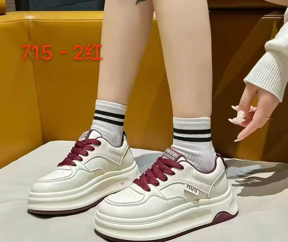 【魁丽与二娜】715-2新款厚底百搭休闲板鞋女鞋子