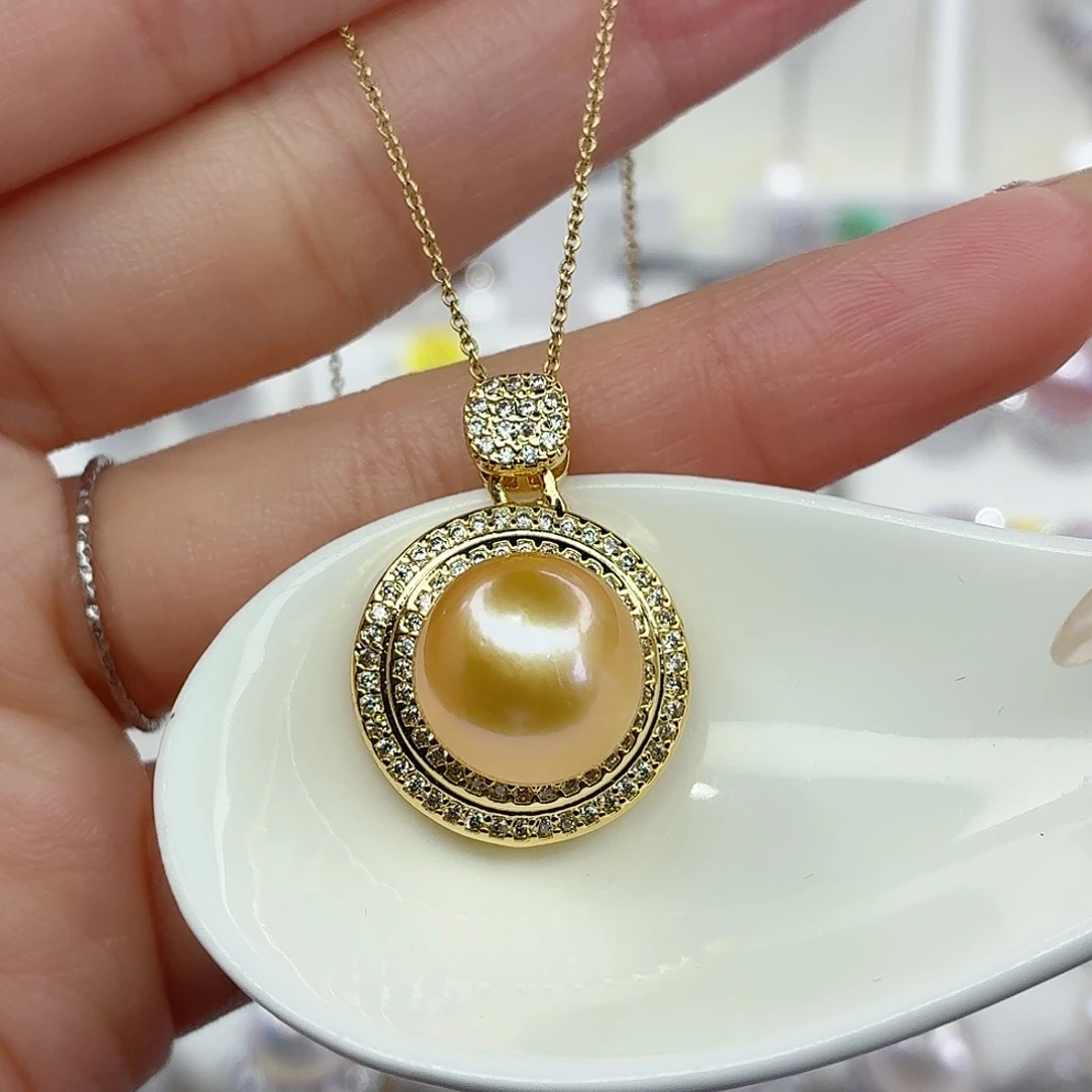 合金颈饰淡水珍珠F