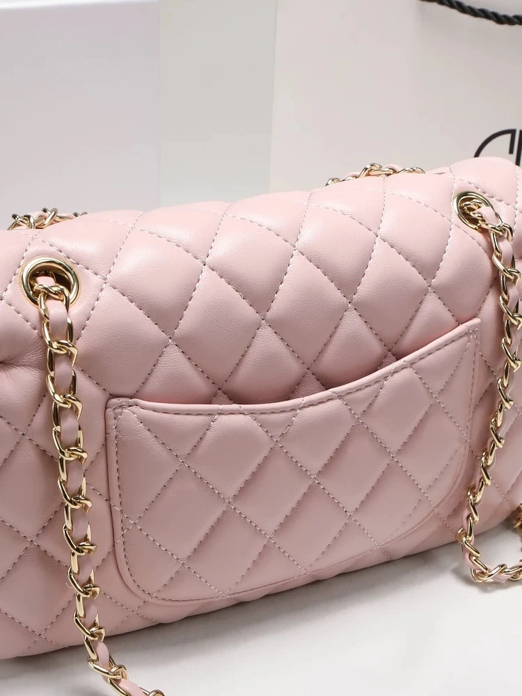 小香风菱格链条包包女高级质感时尚百搭真皮单肩斜挎包包休闲女士