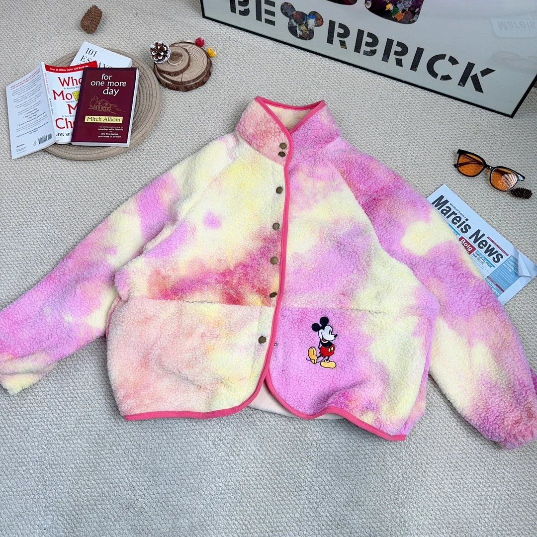 2025早春新款潮牌扎染加厚长袖外套8858