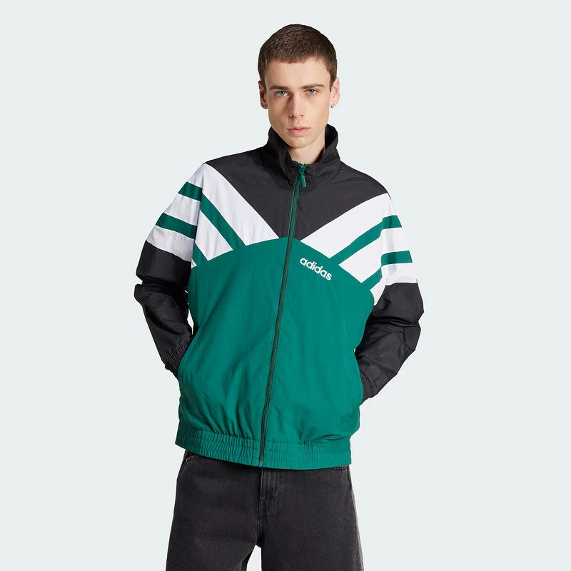 阿迪达斯 （adidas）男子复古运动宽松夹克外套JX3053