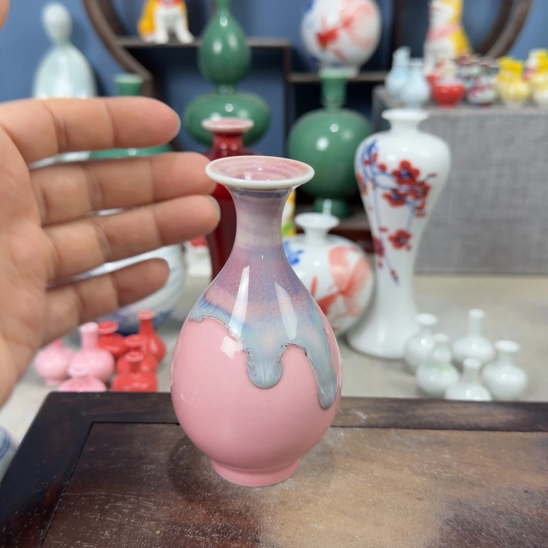 陶瓷手工小花器摆件