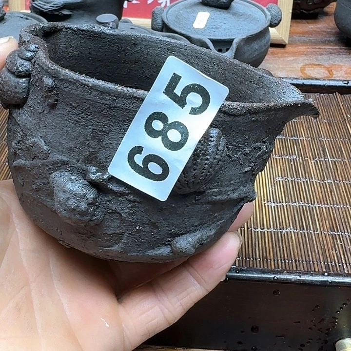 纯手工制作粗陶茶具