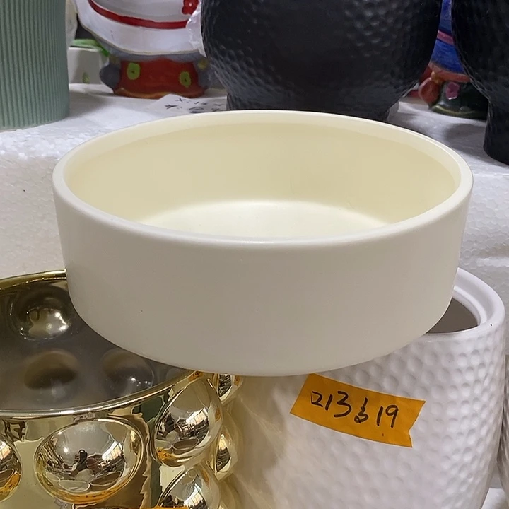 摆件陶盆有孔 微瑕介意勿拍