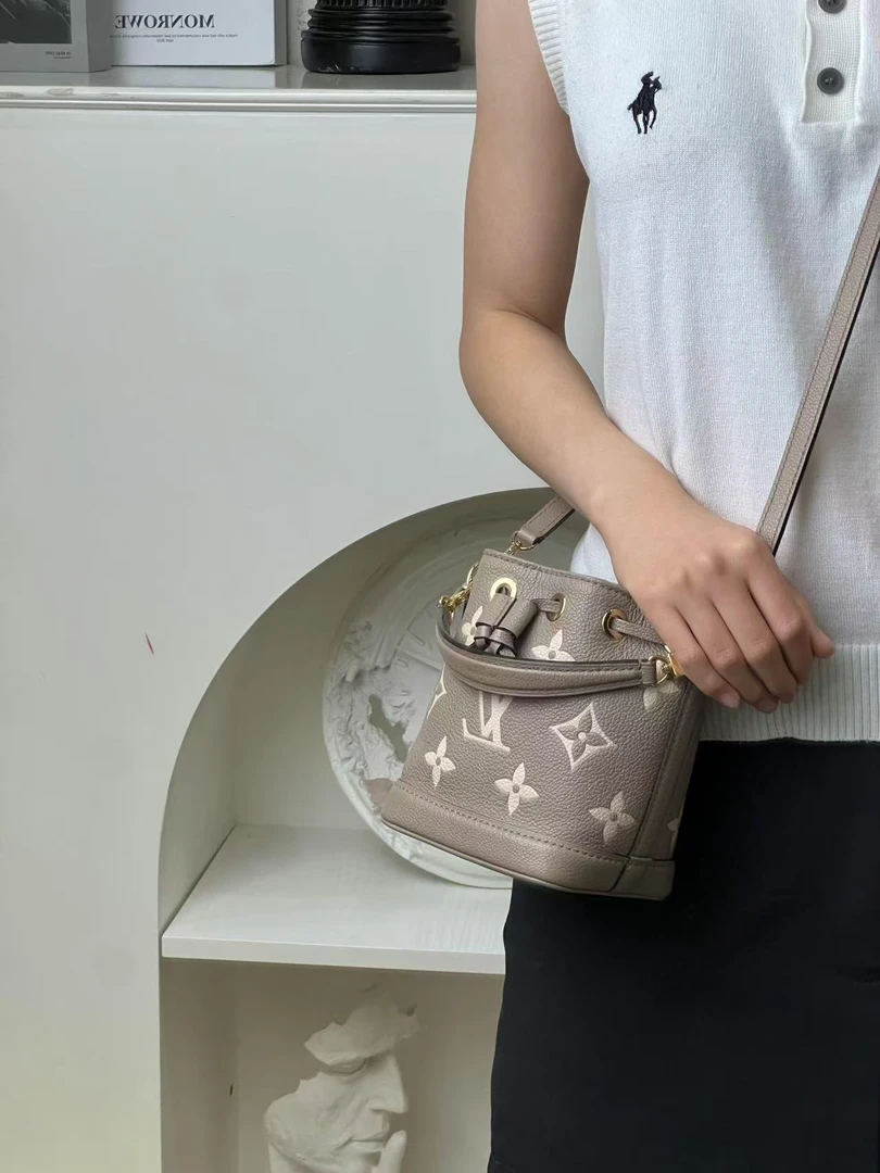 99新 LouisVuitton/路易威登 noe nano新款小水桶大象灰/优品