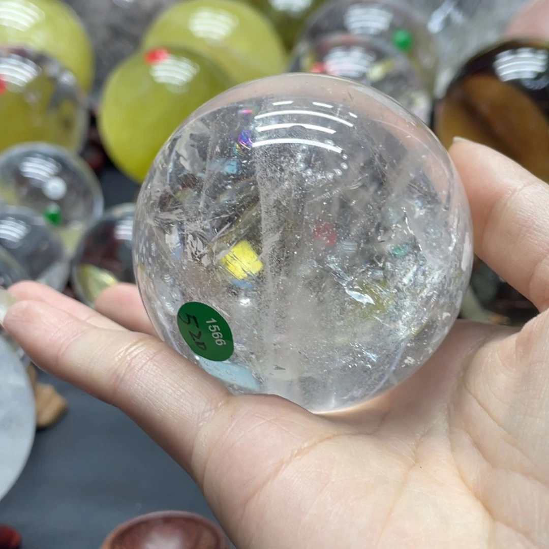 水晶hh白水晶球L1566未镶嵌饭*
