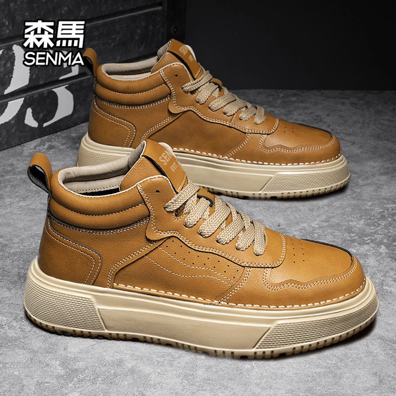 SENMA/森马男鞋2025新款工装鞋男士运动休闲鞋百搭潮鞋子男款板鞋