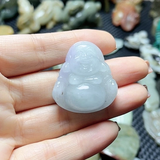 白玉菩提吊坠摆件