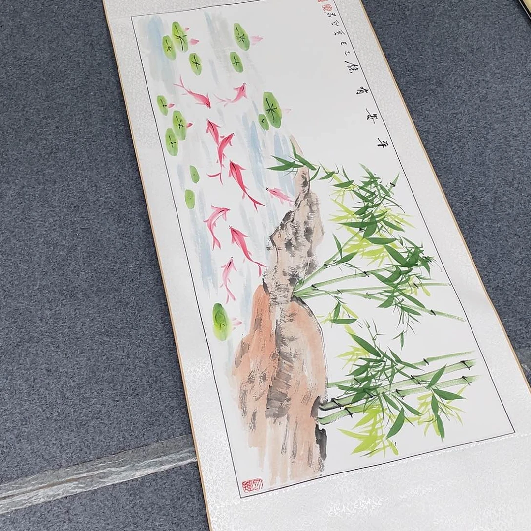 国画手绘手写作品