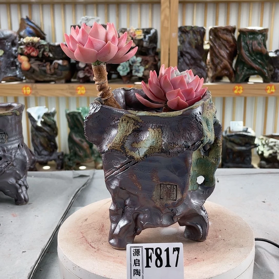紫砂花盆手工制作默认微瑕817